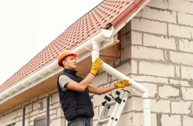 Pose et remplacement de gouttières à Neuil